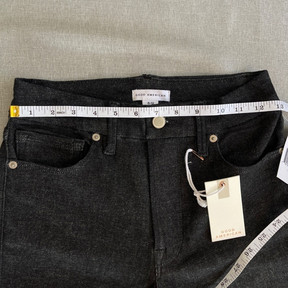 Good American Always Fits Good Legs Skinny Jeans Womens 6-12 Black NEW - Picture 9 of 16